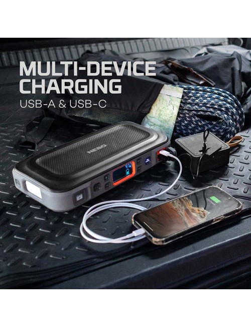 Arrancador + compresor de aire assist air jump starter. nebo