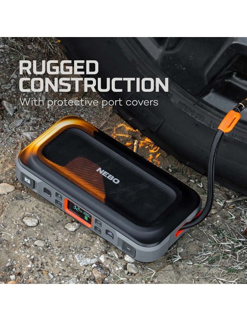 Arrancador + compresor de aire assist air jump starter. nebo