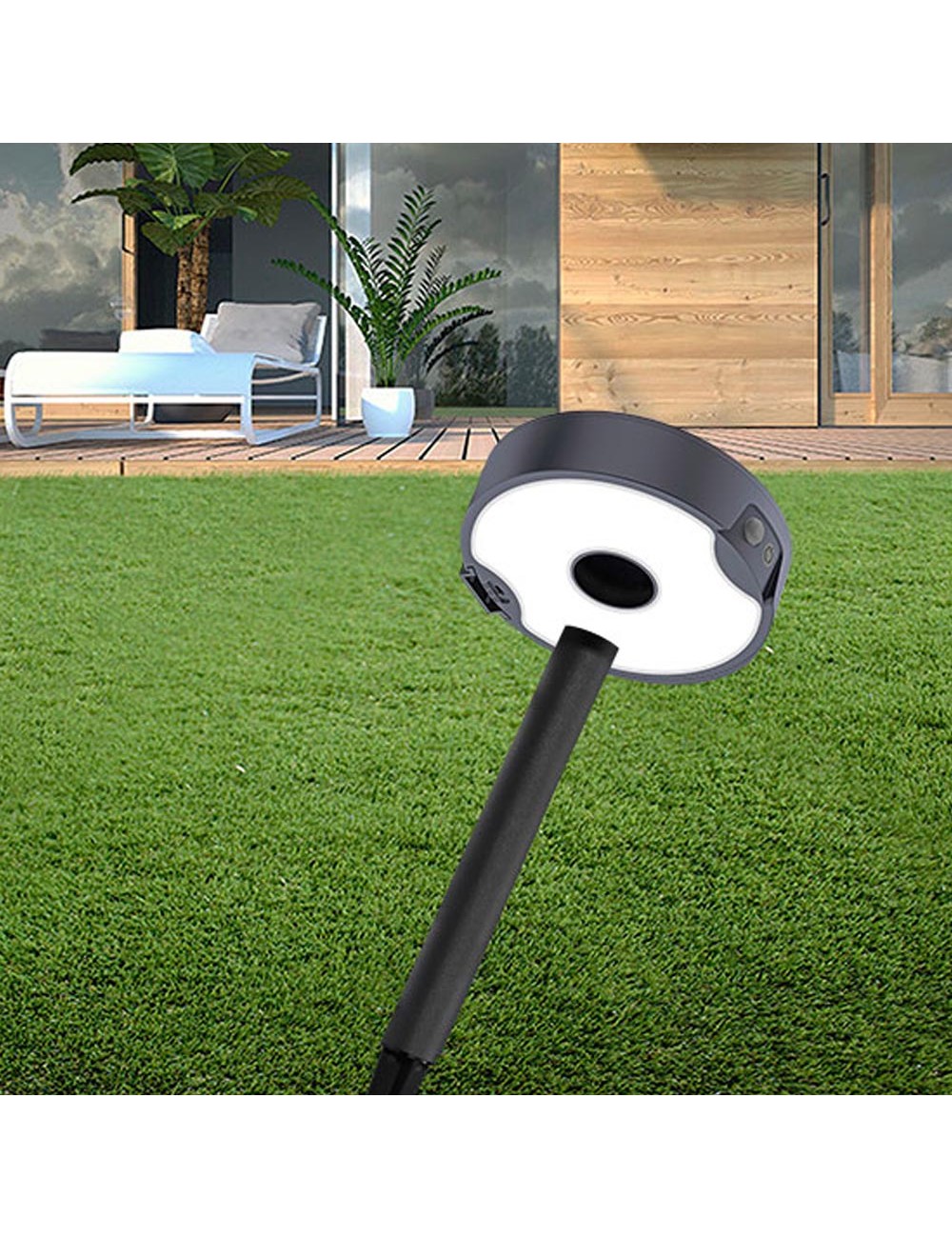 Aplique solar - estaca 4w 500 lm edm