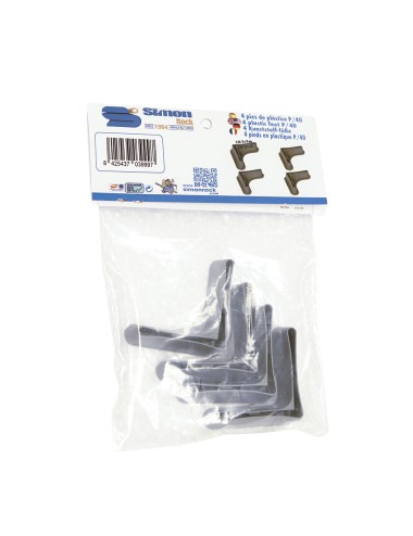 Bolsa 4 und. pies p/40 gris. simon rack