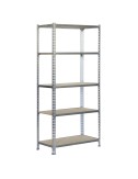 Estantería madera 167.4x71x31cm 5b galva/madera 75kg simon rack