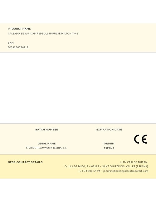 Calzado seguridad redbull impulse milton t-42