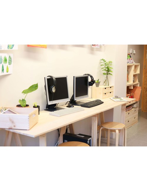 Tablero madera maciza de pino, 120x60x1,8cm astigarraga