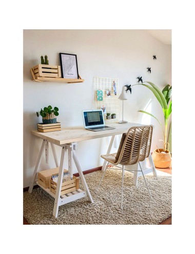 Tablero madera maciza de pino, 140x70x3cm astigarraga