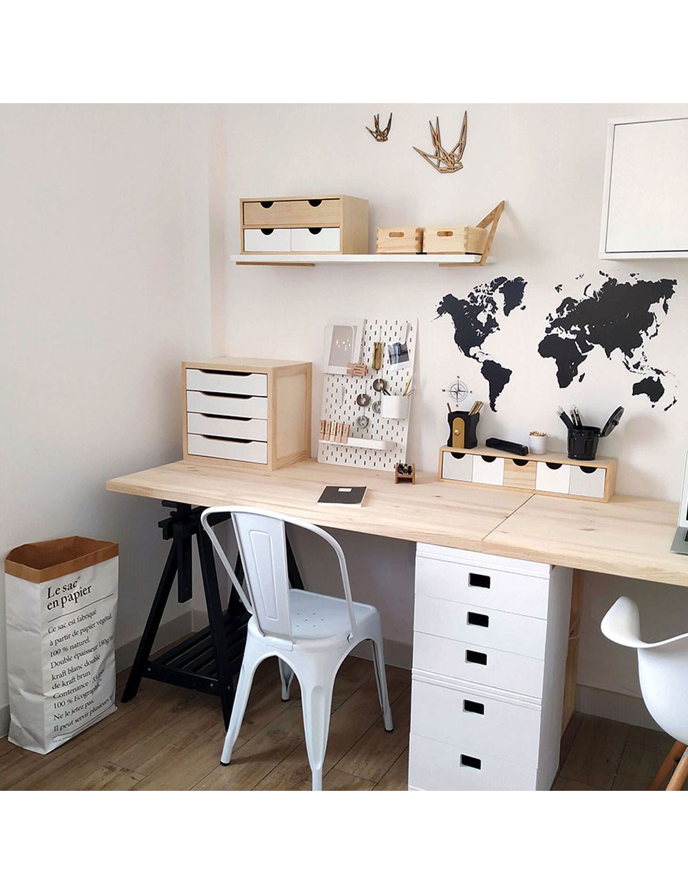 Tablero madera maciza de pino, 140x70x3cm astigarraga