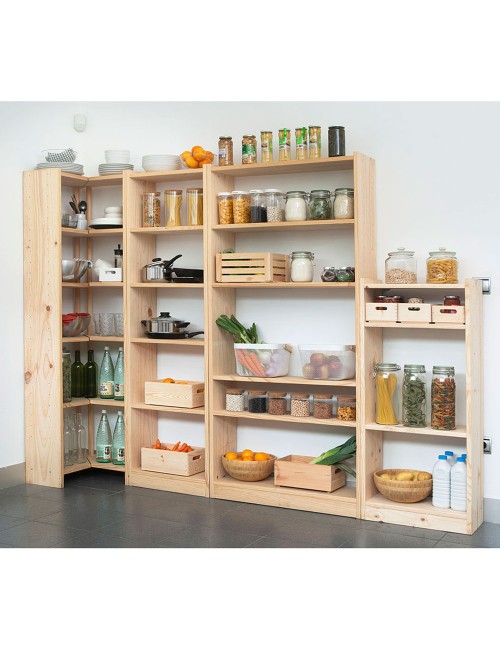 Estanteria gala 4 baldas madera de 49,6 x 25 x 120,7 cm