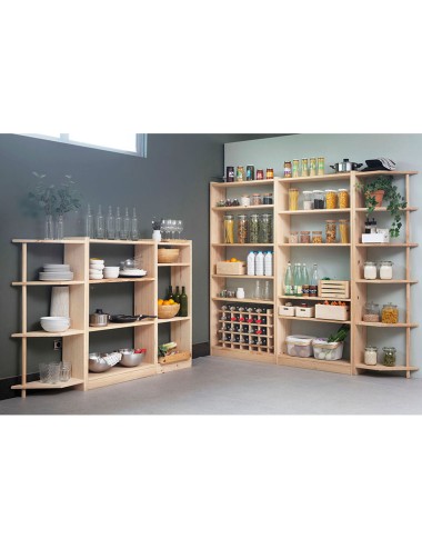 Estanteria gala 4 baldas madera de 49,6 x 25 x 120,7 cm