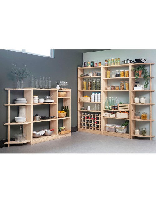 Estanteria gala 4 baldas madera de 49,6 x 25 x 120,7 cm