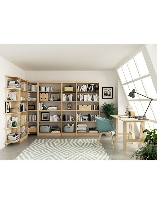 Estanteria gala 4 baldas madera de 49,6 x 25 x 120,7 cm