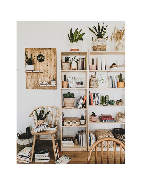 Estanteria gala 4 baldas madera de 49,6 x 25 x 120,7 cm