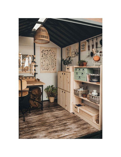 Estanteria gala 4 baldas madera de 79,6 x 25 x 120,7 cm