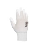Guante poliéster con palma poliuretano, keep safe, blanco, t-11