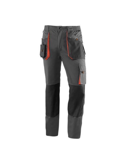 Pantalón largo "top range" gris/negro/naranja. talla m