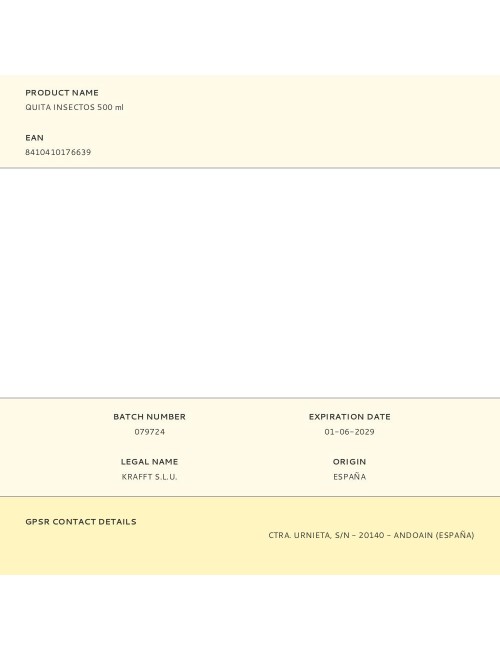 Quita insectos 500 ml