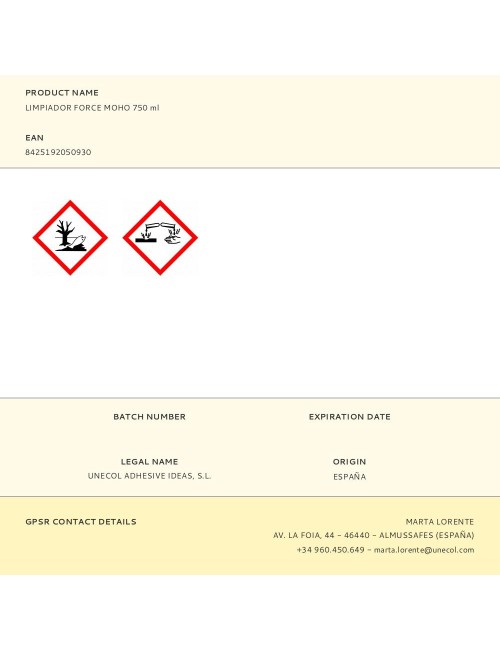 Limpiador force moho 750 ml