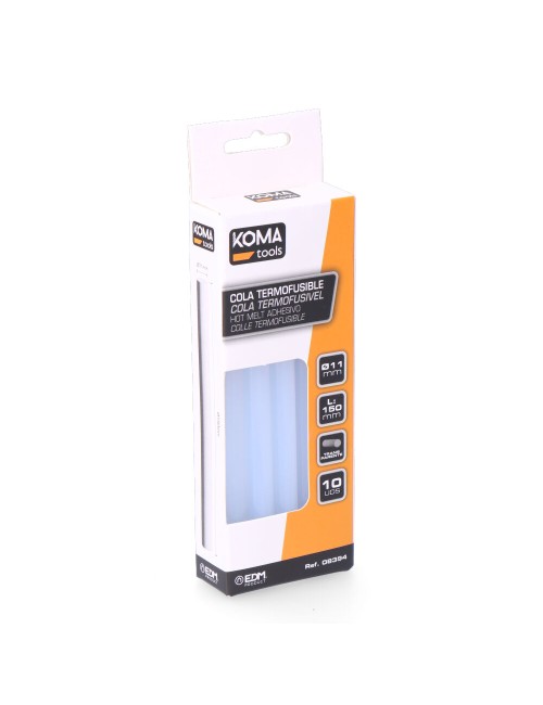 Barra de cola termofusible, ø11 x 150 mm, 10 uds