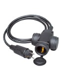 Triple aereo bipolar h07rn-f 3g1,5mm con clavija, 1,5m. kopp