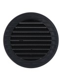 Rejilla ventilación redonda empotrable con mosquitera ø100mm abs gris antracita