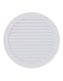Rejilla ventilación redonda empotrable con mosquitera ø150mm abs blanca