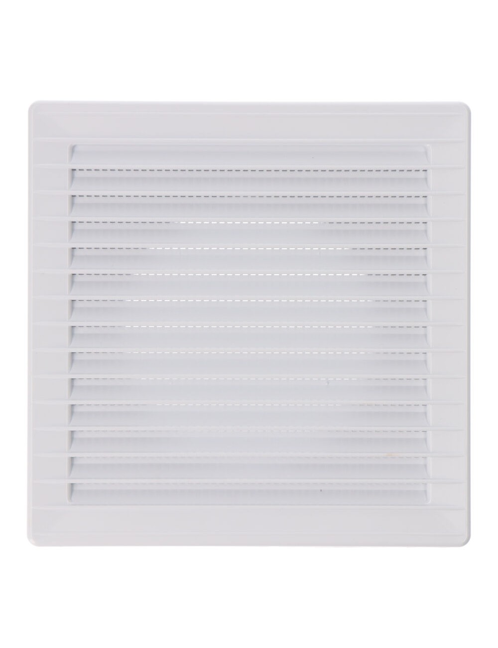Rejilla ventilación cuadrada empotrable ø 100mm con mosquitera 170x170x10mm abs blanca