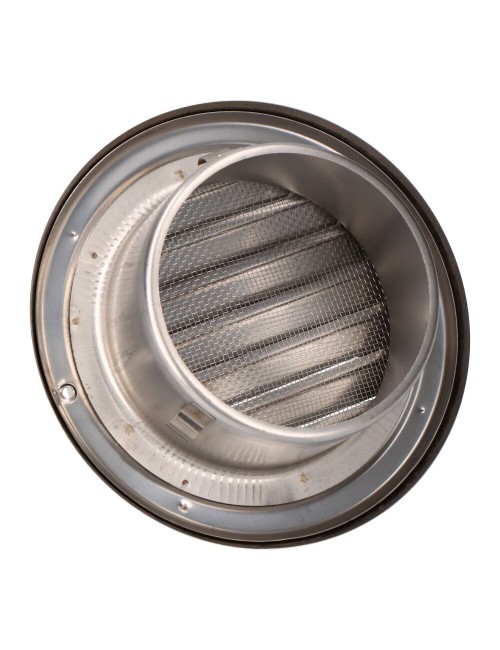 Rejilla ventilación acero inox copa empotrable ø100 mm