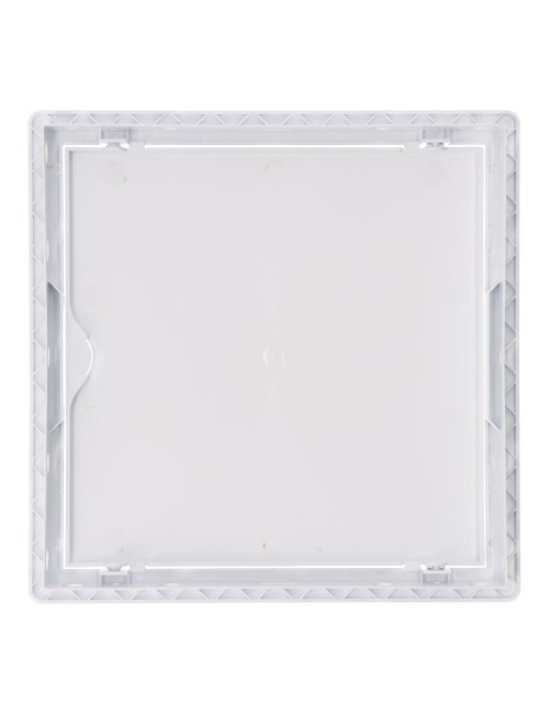 Tapa de registro cuadrada empotrable abs 20x20cm blanca