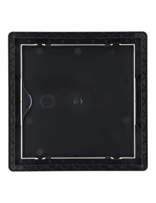 Tapa de registro cuadrada empotrable abs 15x15cm gris antracita