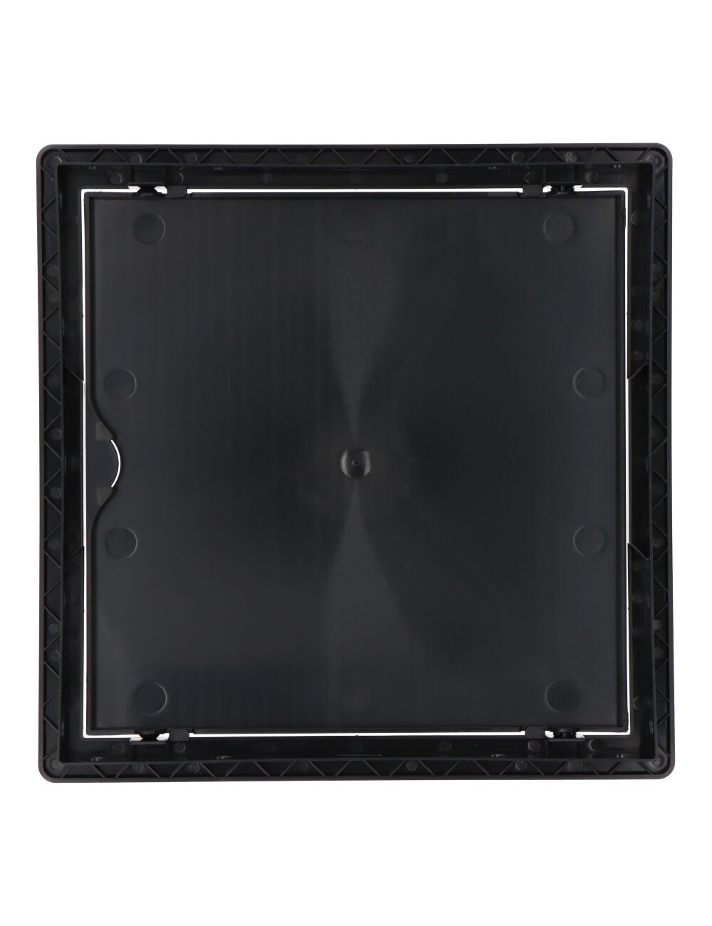 Tapa de registro cuadrada empotrable abs 20x20cm gris antracita