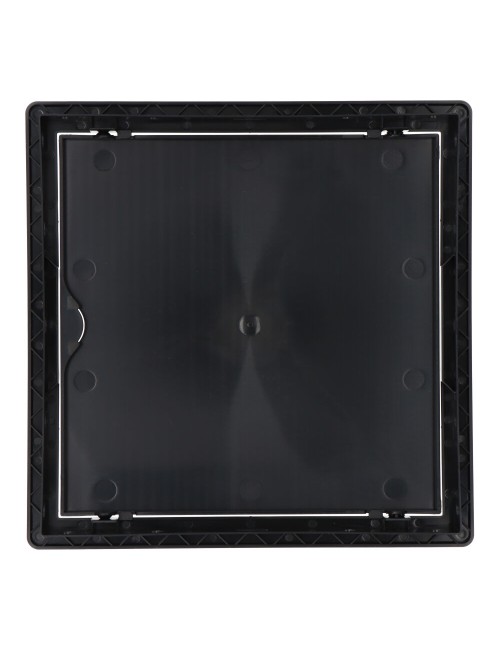 Tapa de registro cuadrada empotrable abs 20x20cm gris antracita