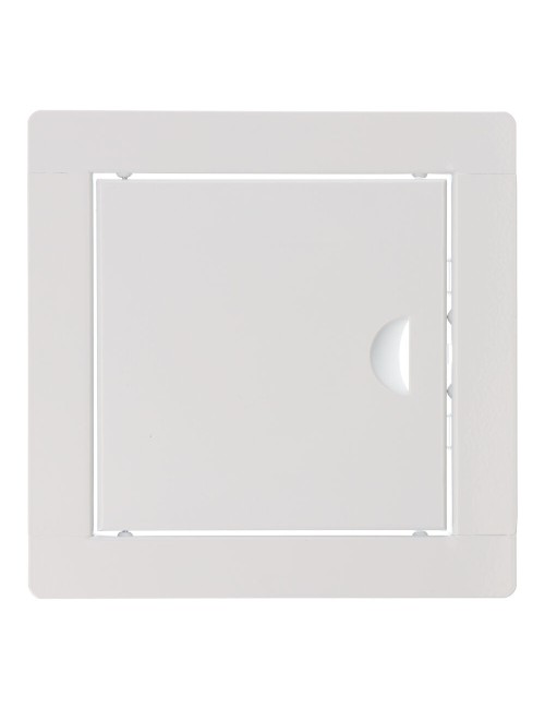 Tapa de registro cuadrada empotrable acero 15x15cm blanca