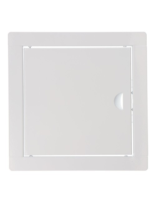 Tapa de registro cuadrada empotrable acero 20x20cm blanca