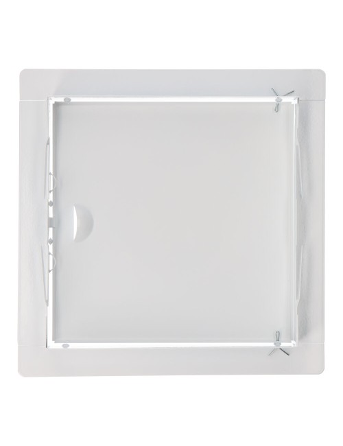 Tapa de registro cuadrada empotrable acero 20x20cm blanca