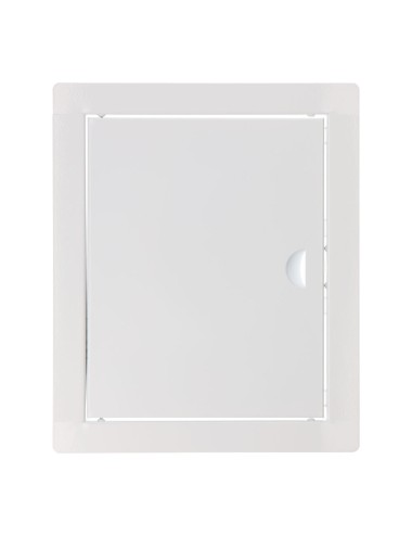 Tapa de registro rectangular empotrable acero 20x25cm blanca