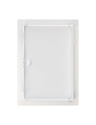 Tapa de registro rectangular empotrable acero 20x30cm blanca
