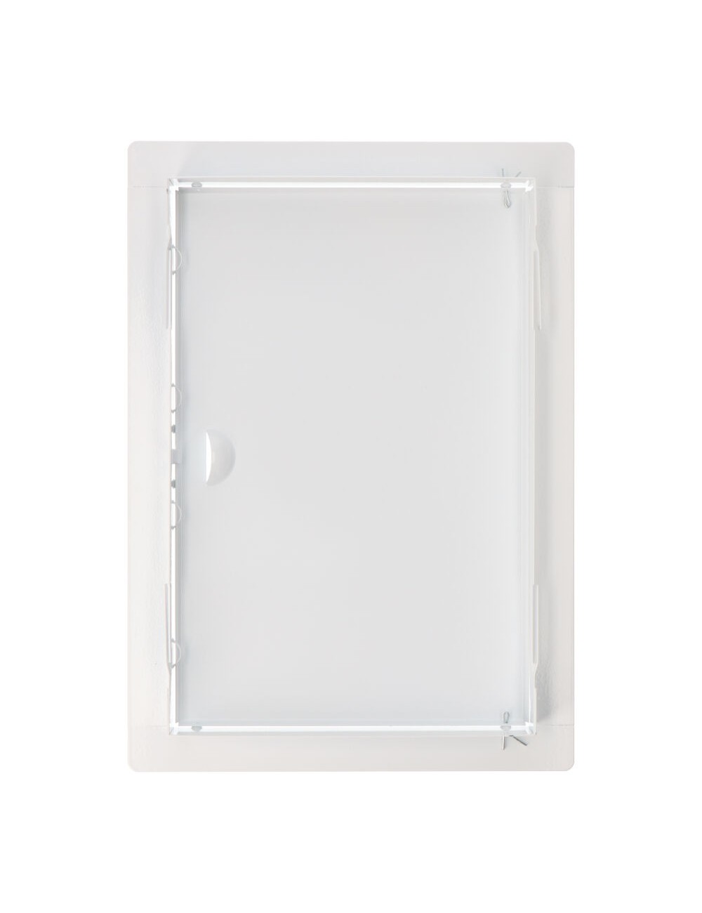 Tapa de registro rectangular empotrable acero 20x30cm blanca