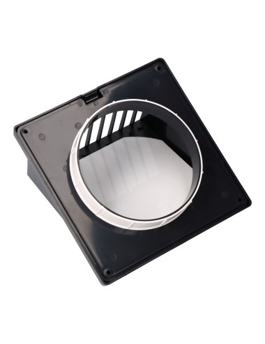 Rejilla ventilación con campana abs ø 125mm gris antracita