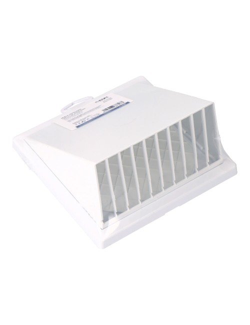 Rejilla ventilación con campana abs ø 100mm blanca