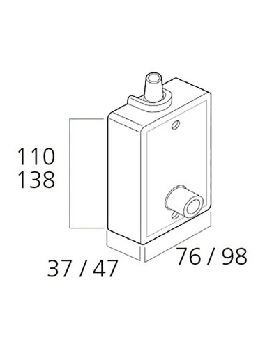 Torno persiana empotrado para 80 kg blanco