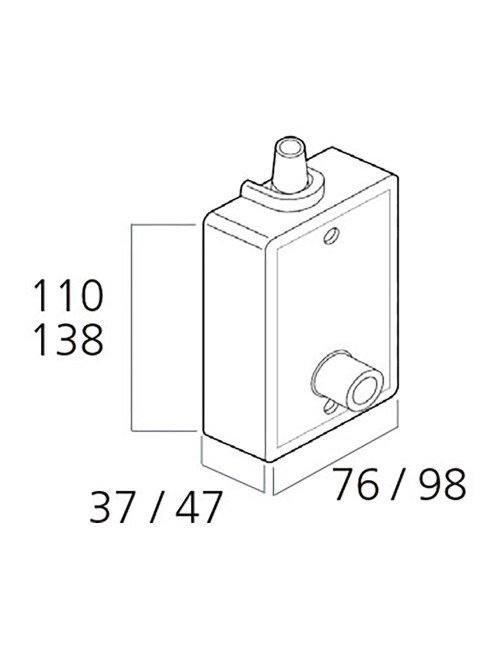 Torno persiana empotrado para 80 kg blanco