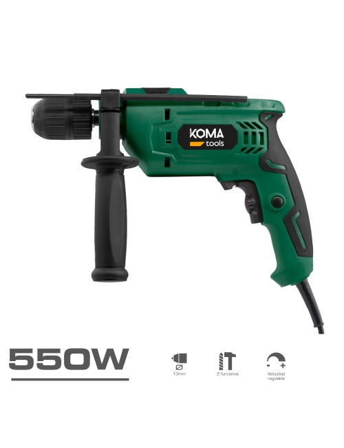Taladro percutor 550 w, 275 x 65 x 210 mm