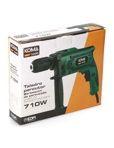 Taladro percutor 710 w, 295 x 65 x 210 mm