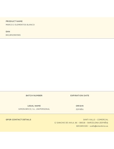 Marco 2 elementos blanco