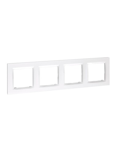 Marco 4 elementos blanco serie 10.