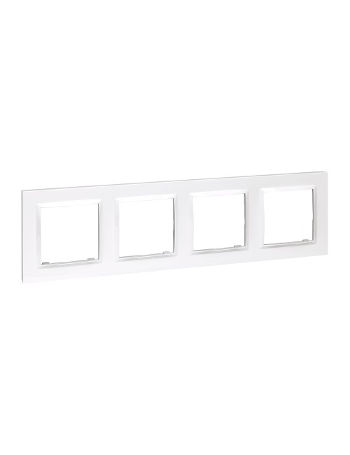 Marco 4 elementos blanco serie 10.