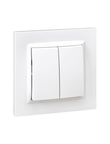 Doble conmutador blanco