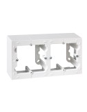 Caja de superficie doble blanco