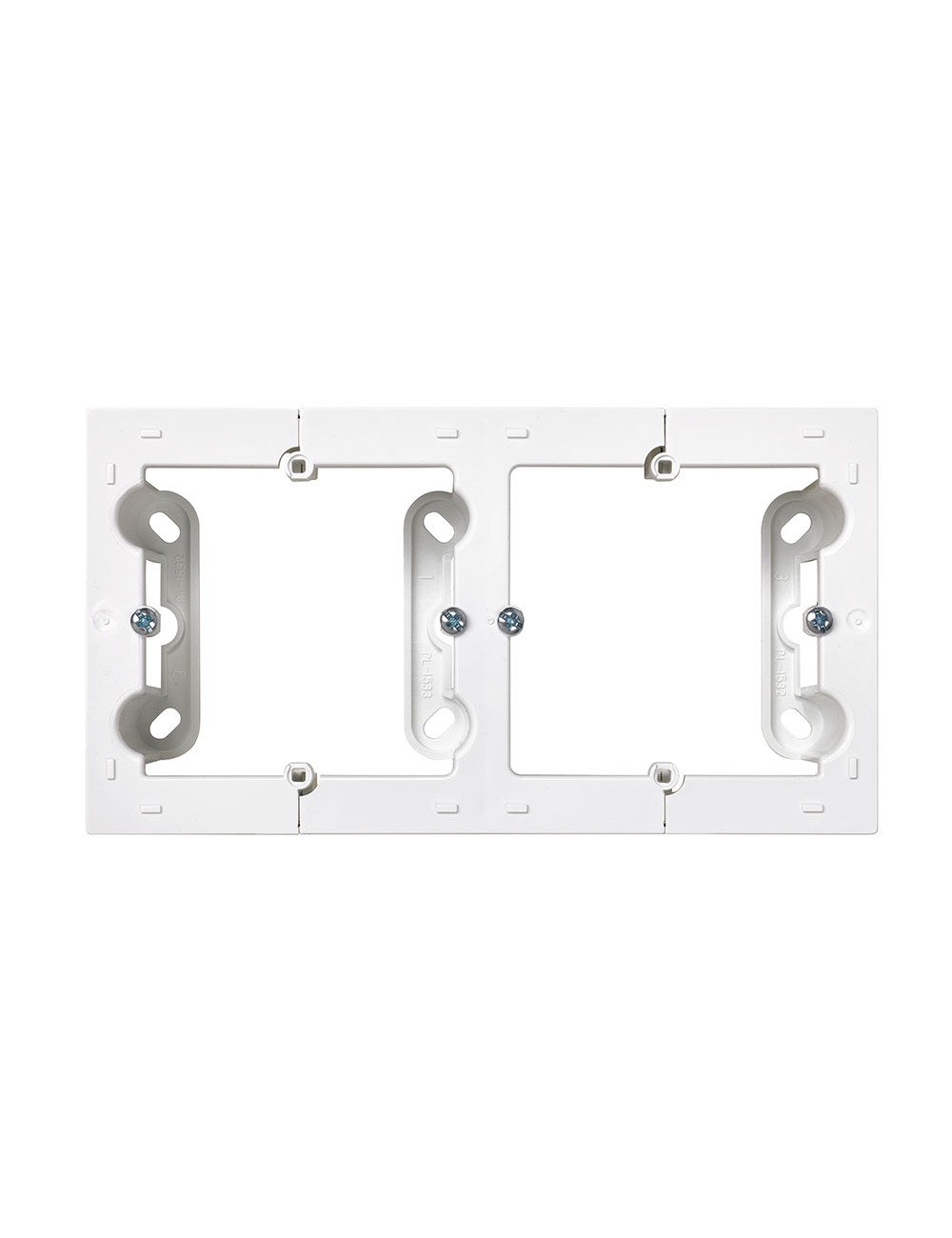 Caja de superficie doble blanco