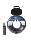 Carrete manguera plana h03vv-f 2 x 0,75 mm negra, 20 m