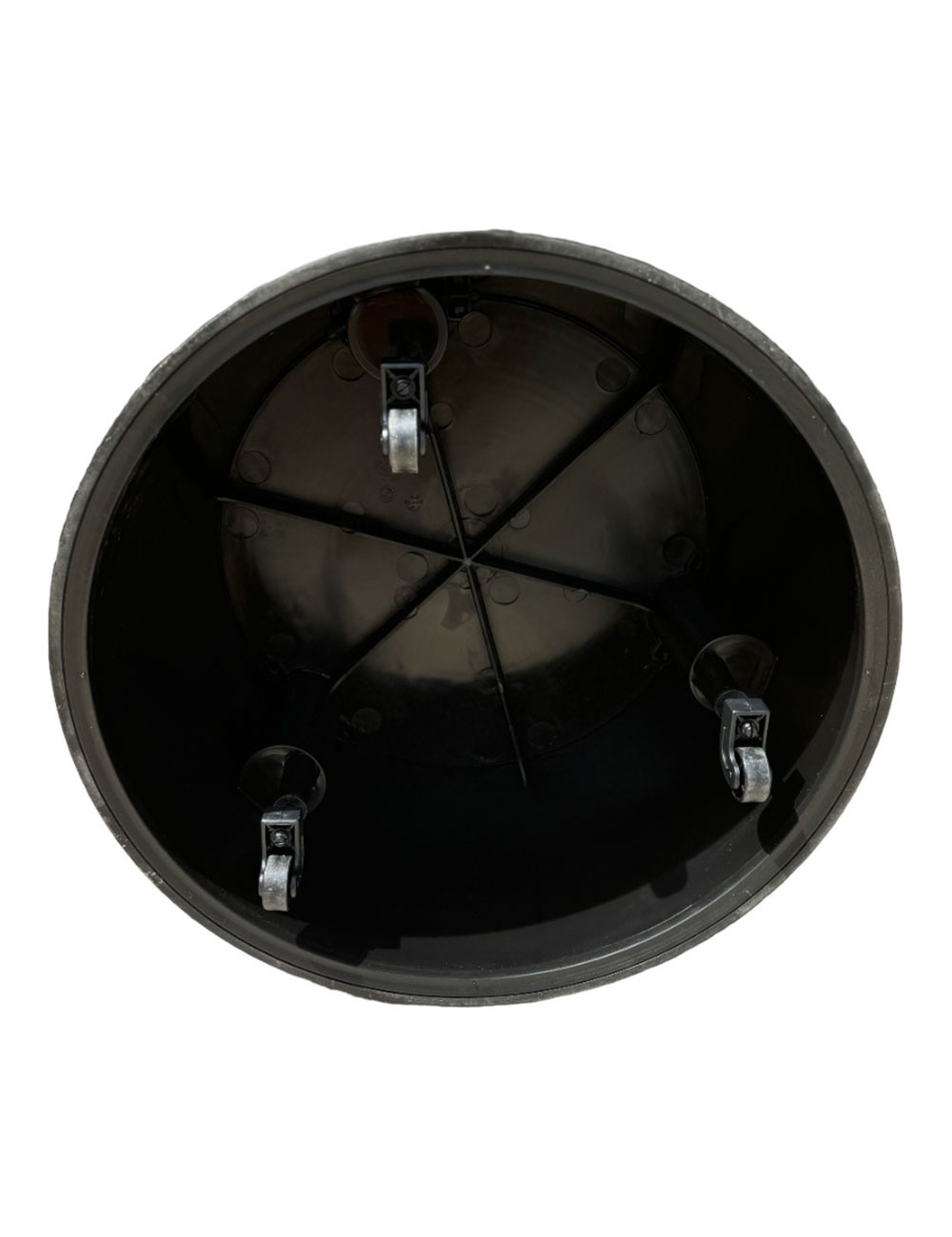 Taburete estable movil, negro