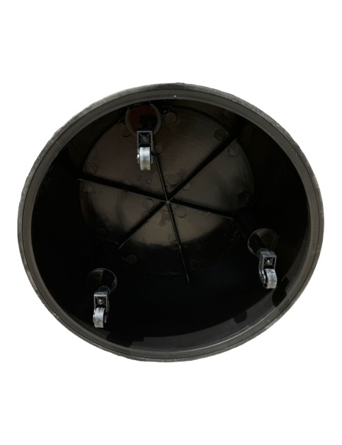 Taburete estable movil, negro